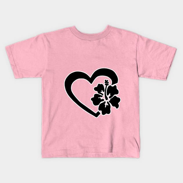 Hawaii Love Kids T-Shirt by davidfeci